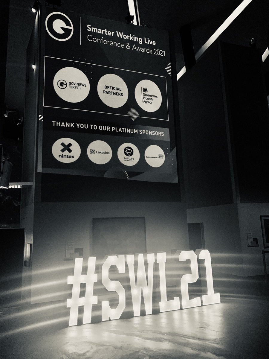 Less than one hour to go until the Smarter Working Live Awards 2021 🎉 

We look forward to welcoming you at the Imperial War Museum North, in 
Manchester (and streaming online) from 7pm.

A night of celebration awaits... 🏆 

Tweet us using #SWL21 

smarterworkinglive.com/awards/