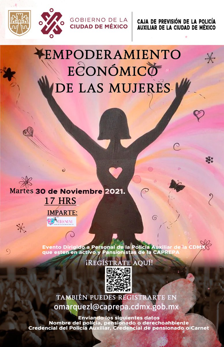 CAPREPACDMX's tweet photo. Inscripciones abiertas, únete a nuestros talleres en linea.

Evento dirigido a elementos activos y pensionados de la Policía Auxiliar de la Ciudad de México. https://t.co/Z7nnS5LoxF