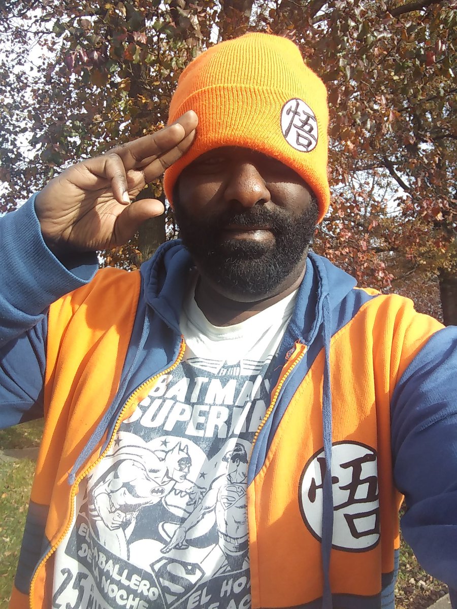 LucasAinalem's tweet photo. "Wake up in the mornin'!
And I give thanks and praise
Open up the gift called a brand new day"
Let's all try to be thankful everyday
#HappyThanksgiving #Goku #Batman #Superman #YasiinBey #DJDeckstream https://t.co/Nr63mzIX4I