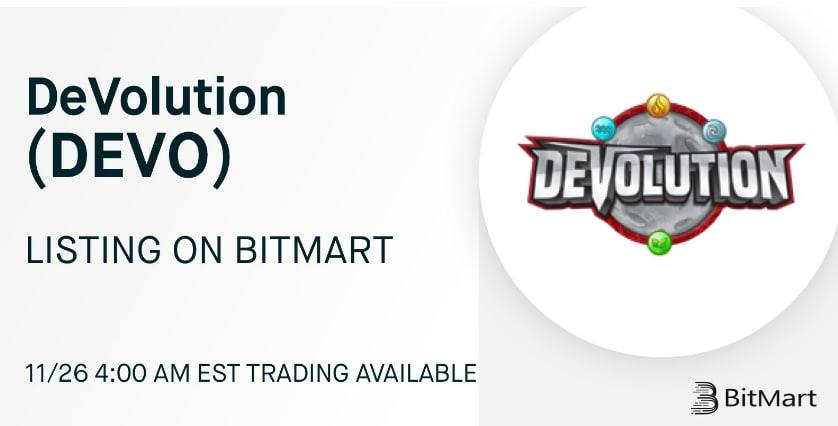 CryptoCatBTC's tweet photo. @Game_Devolution will be listed on @BitMartExchange tomorrow. This project is only 12 days old, remeber that!

I'm wondering which Exchange will be the next? 👀👀

#Crypto #Binance #BSCGem #BNB #devolution #CryptoGaming https://t.co/EApGvAW4ya