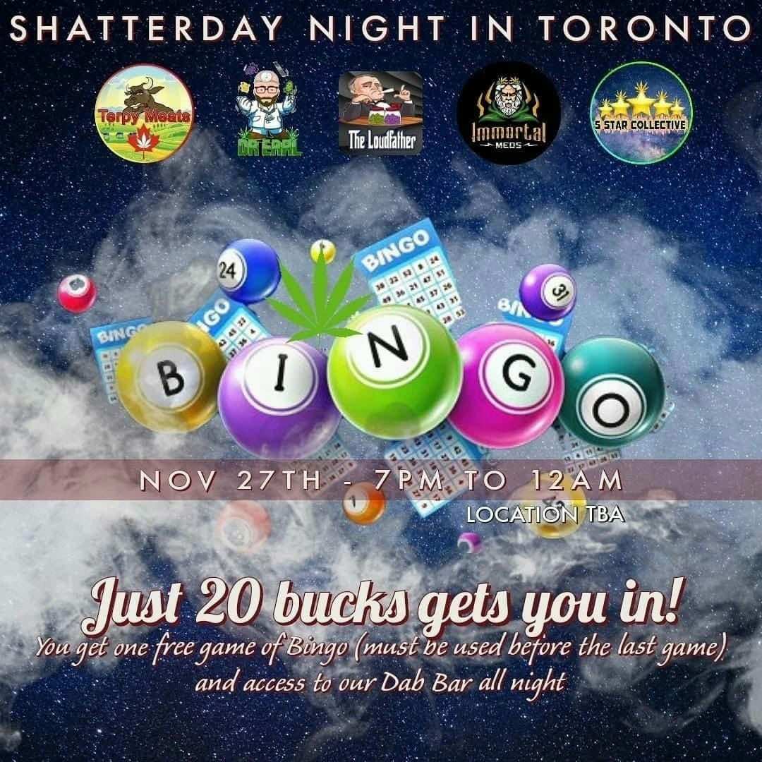 jaydubz81er's tweet photo. Hey We are back with Canna Bingo this Shatterday! Entry includes one free Bingo game (must be used before the final grand prize game) You can buy into more Bingo games each round, 10 for a single sheet or 20 for 3 😁 
#cannaevents #drerrlextracts #shatterdaynightinto https://t.co/e9oeHI5a9e