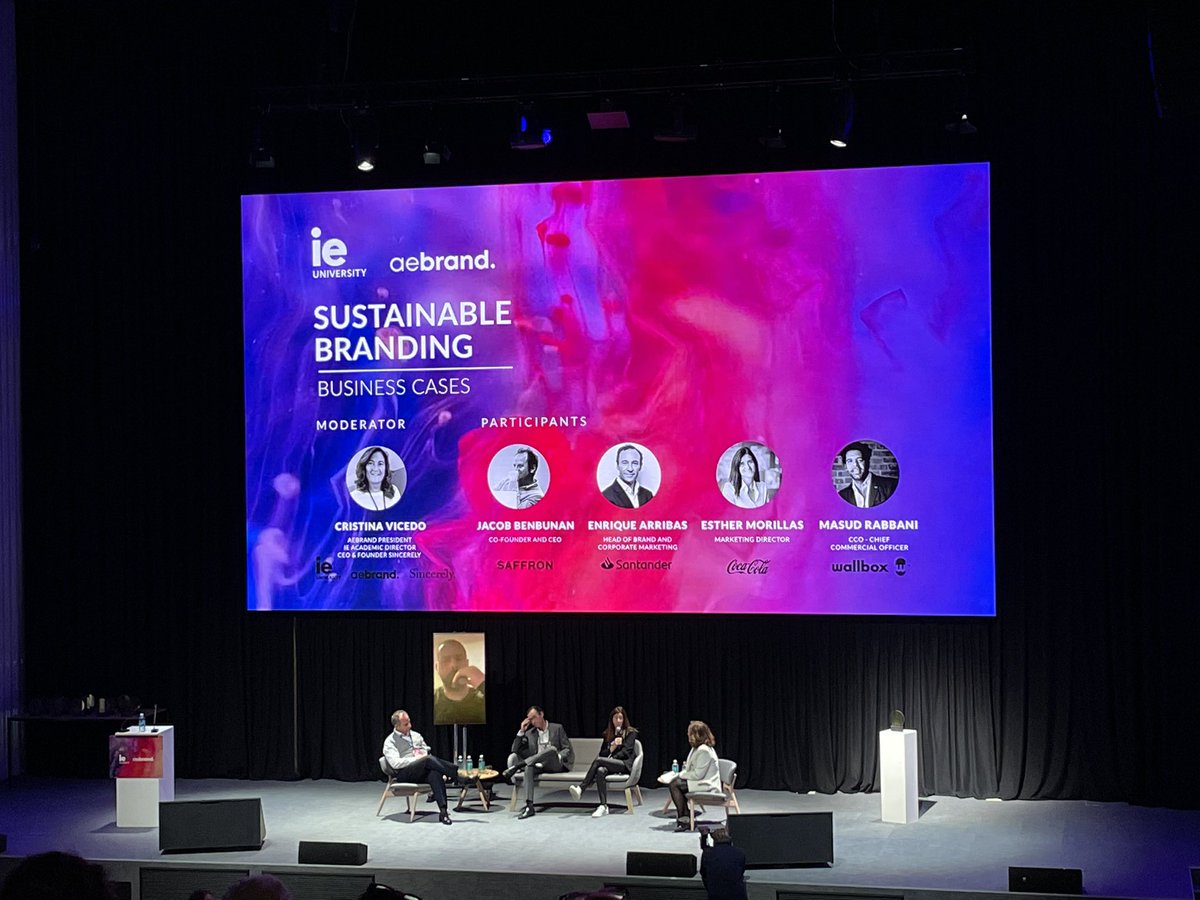 TeamBrandFor's tweet photo. Expectantes del palmarés de los premios de branding @AebrandORG que se entregarán en el @IEuniversity #Brands and #Sustainability event https://t.co/i8Ynkllgj7