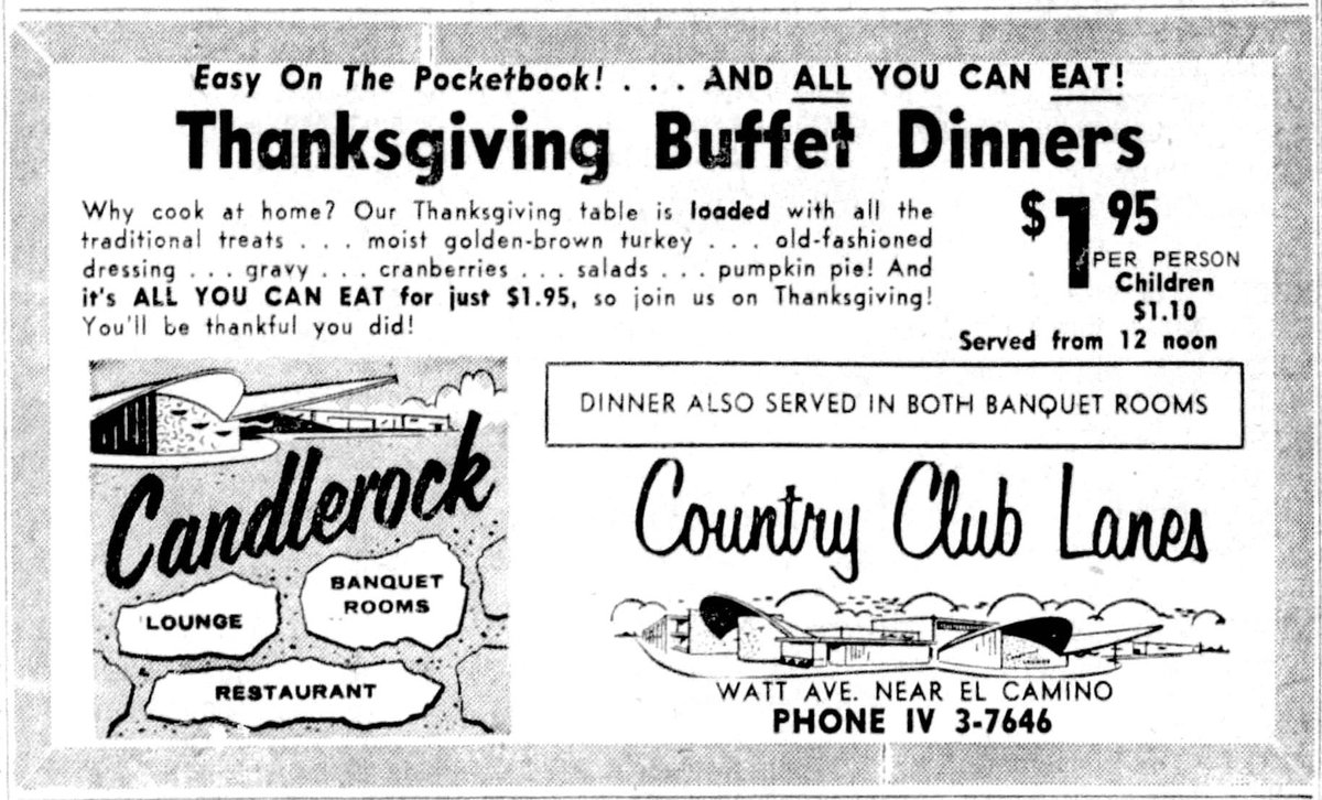 SacMod's tweet image. Legit! Everyone knows three strikes = a Turkey! Vintage ad the Sacramento Bee, November 26, 1960