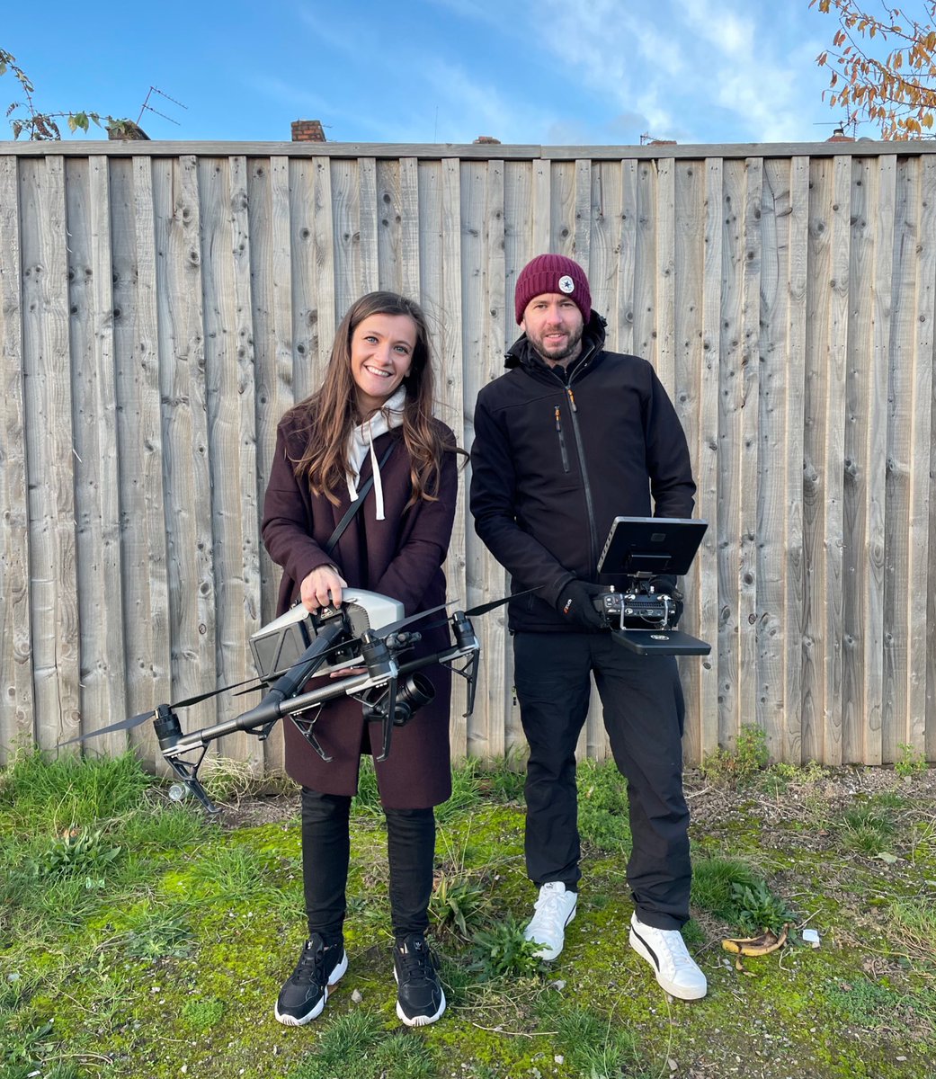 laylawright_'s tweet photo. Such a pleasure drone filming with Adam from @RotorAerial today. His dad Jim is a top cameraman at @GranadaReports &amp; always used to save me a great spot in the press pack when I was a young radio reporter. Talent runs in the fam! 🏆 https://t.co/GpGDhB2g4a