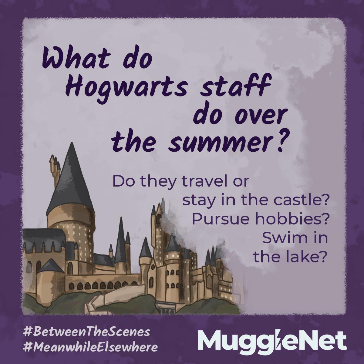 MuggleNet's tweet photo. Which teachers do you think are always in #TheThreeBroomsticks and which ones do you imagine traveling for the summer holidays? #BetweenTheScenes #MeanwhileElsewhere https://t.co/1sxYCE0tOH