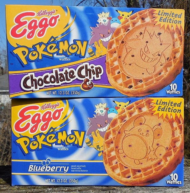 "Honey we have guests go and get the Pokémon branded waffles"