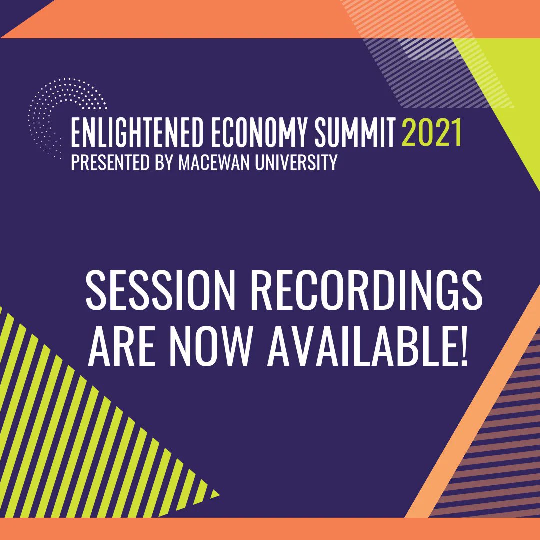 Were not able to attend one of our Enlightened Economy Summit events? Recordings of all three sessions are now available on the Bizzabo website, under agenda. You can access the agenda on the Bizzabo platform using the link you received in your email after you registered!
