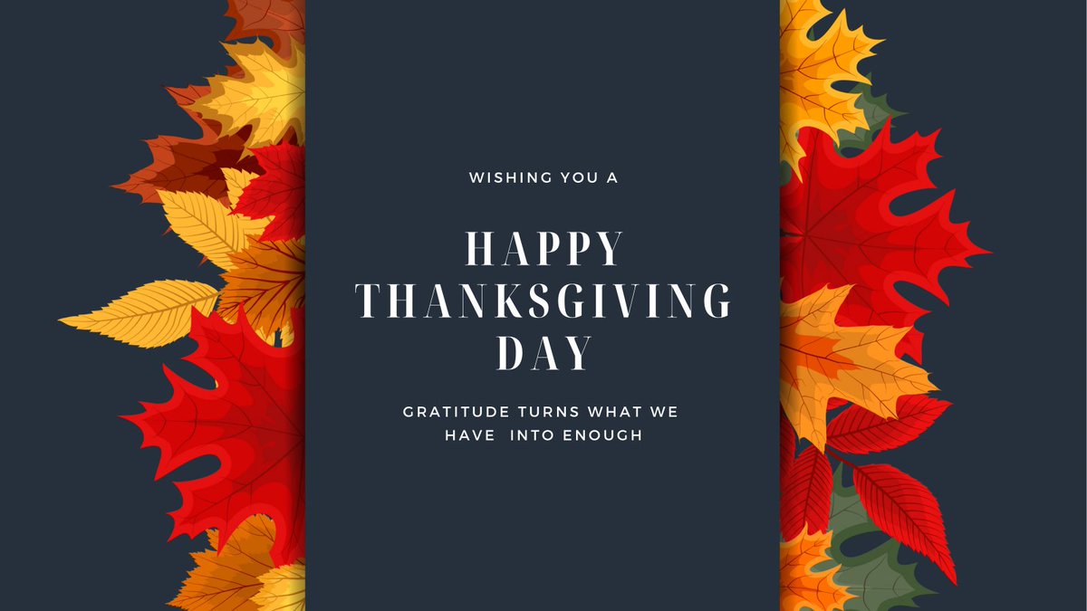 We wish you a happy Thanksgiving!