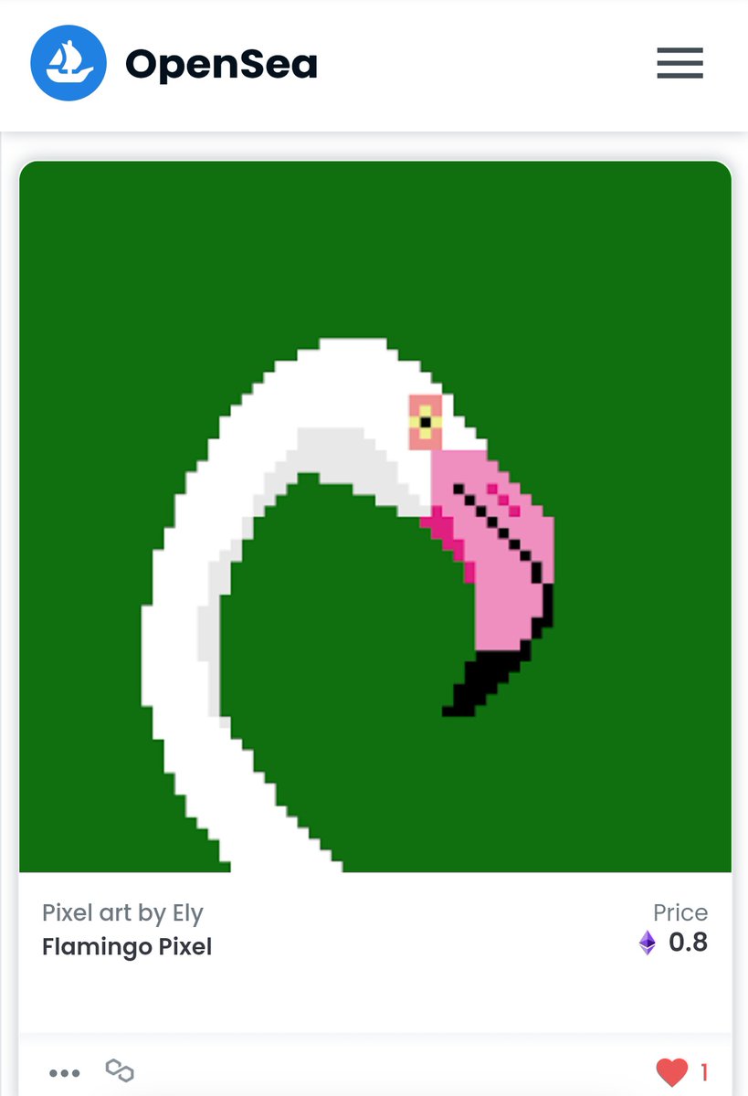 elyxart's tweet photo. 🔥 #NFTGiveaway!!! 🔥
To celebrate more than 5000 followers I'm going to giveaway this Flamingo #NFT from my collection Pixel Art by @elyxart
1 lucky winner 🏆
1️⃣Like and RT
2️⃣Follow @elyxart
3️⃣Tag 3 friends
Ends in 48 h
Good luck 🤞🍀✨
#NFTCommunity #NFTGiveaways https://t.co/ITfses5FGq