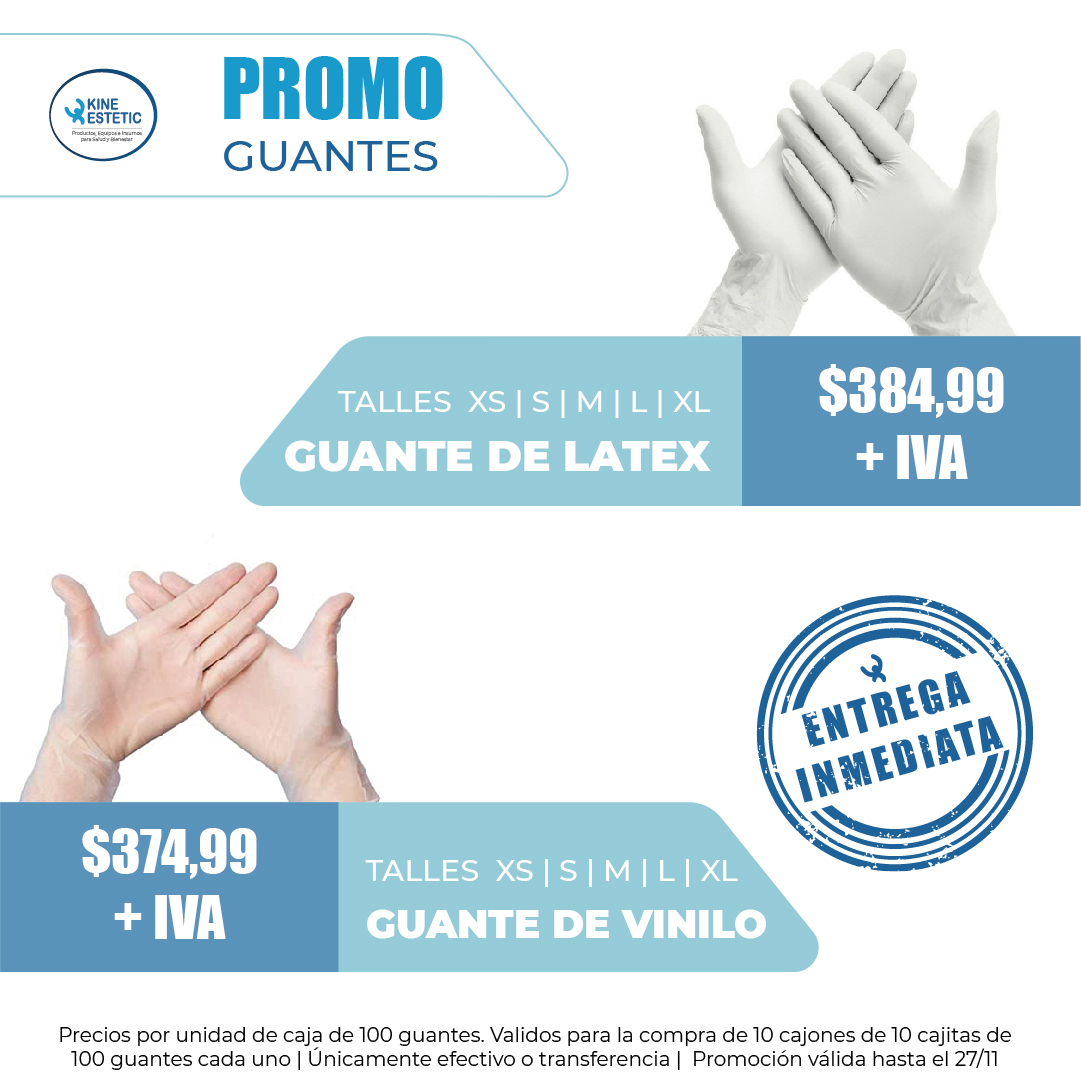 KineEstetic's tweet photo. 🔊SÚPER PROMO🔊 

☑️WhatsApp 📱3413533760 
Únicamente en efectivo o transferencia. Vigente hasta el sábado 27/11/2021 o agotar cupo de oferta
#kineestetic #kine #estetic #promocion #guantes #latex #vinilo #nitrilo #descartables #descuento #envio #entregainmediata #ANMAT https://t.co/ktGdRq1kWB