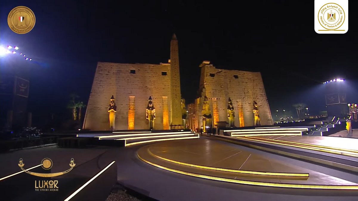 افتتاح طريق الكباش بالاقصر والذي يعتبر أكبر متحف مفتوح في العالم 

The opening of The Sphinx Avenue in Luxor, which is considered the largest open museum in the world