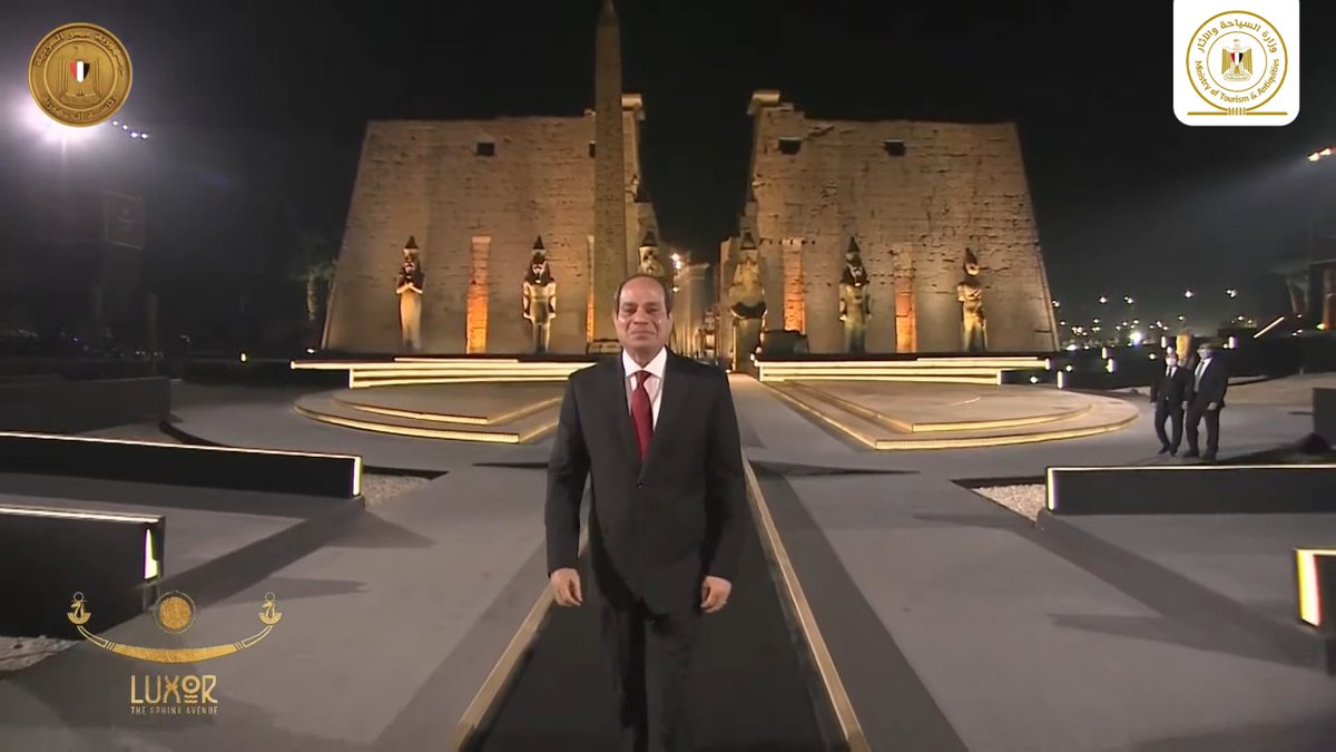 TourismandAntiq's tweet photo. افتتاح طريق الكباش بالاقصر والذي يعتبر أكبر متحف مفتوح في العالم 

The opening of The Sphinx Avenue in Luxor, which is considered the largest open museum in the world https://t.co/voVSbfXrB3