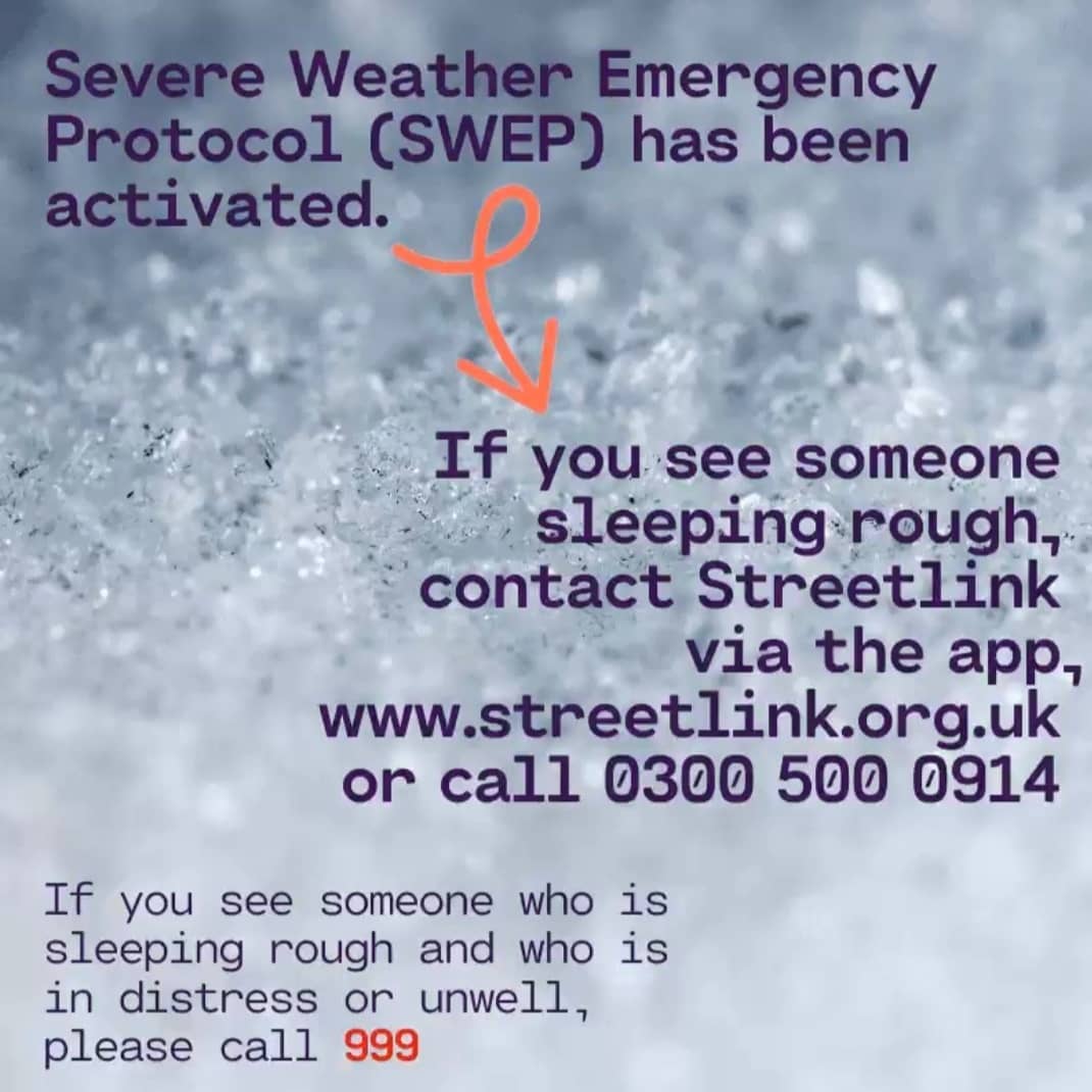 B31Voices's tweet photo. 🚨 ❄️  #SWEP ACTIVATED UNTIL 29 NOVEMBER ❄️ 🚨
@BhamCityCouncil's Severe Weather Emergency Protocol has been activated, across #Birmingham, due to temperatures dropping.  If you know anyone who finds themselves sleeping rough or homeless please contact @Tell_StreetLink https://t.co/RFAHg1PtqL