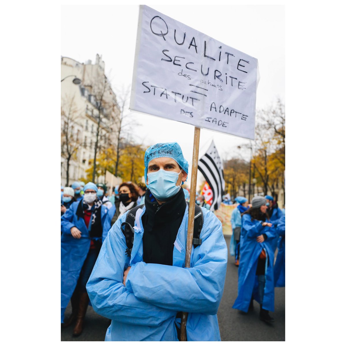 Tay_Calenda's tweet photo. Manifestations des infirmeors.ères anesthésistes diplôme de état #iade pour la reconnaissance de leur statut #IADEenPratiqueAvancee
#unstatutadapté #AMPA @olivierveran @EmmanuelMacron @SNIA75 @CNP_IA https://t.co/YY6ghD8WmB