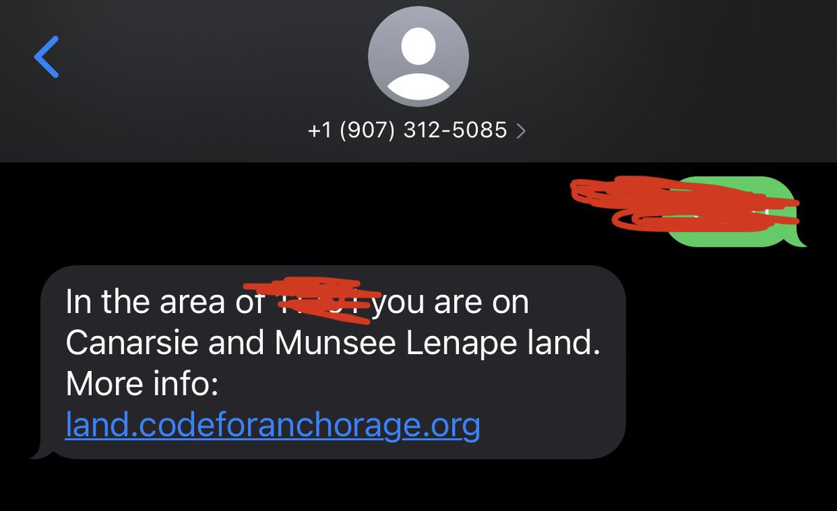 waltermasterson's tweet image. My favorite Thanksgiving activity is having family text their zip code to 907.312.5085 to see what tribe’s stolen land they live on.