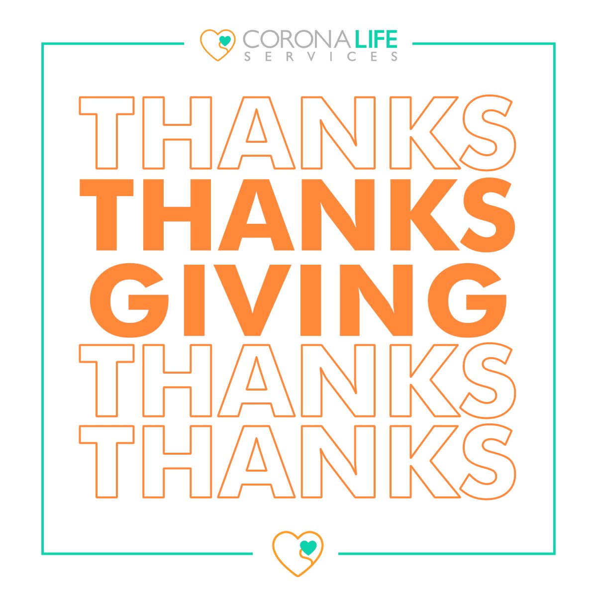 CoronaLifeSvc's tweet photo. “Rejoice always, pray continually, give thanks in all circumstances.” 1 Thessalonians 5:16-18 💚

#Thanksgiving2021 #CoronaLifeServices #CLS https://t.co/Kpa1Ch5MHh