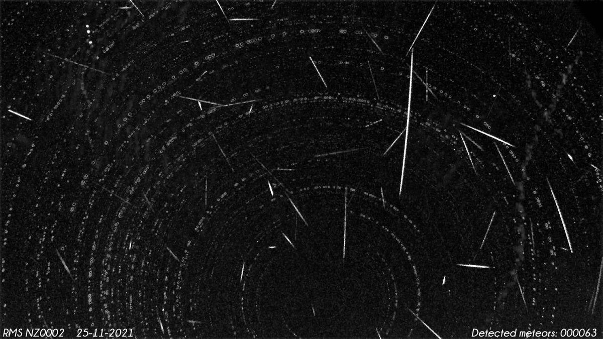 TasmanSkies's tweet photo. A nice night last night with 63 #meteors detected on the #NZ0002 #meteorcam in #Motueka https://t.co/LLtVquB6DW