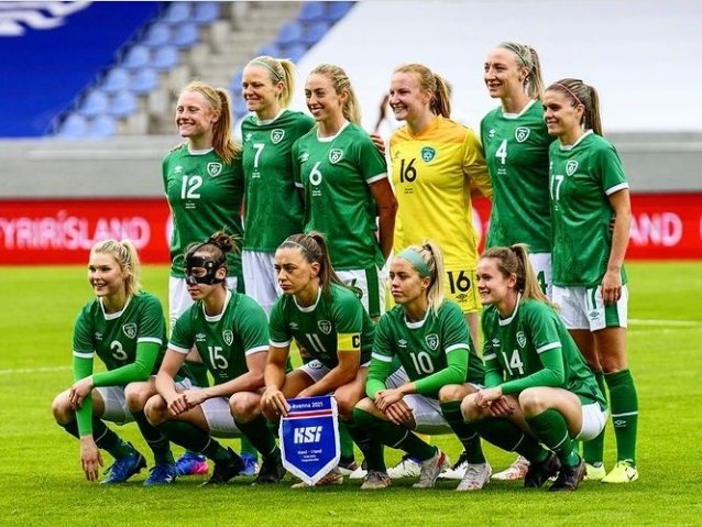 DaithiDoolan's tweet photo. Wishing our cousin Eabha Mahony and all the Irish team the very best of luck tonight. Exciting times for Irish football. #cogig @FAIreland https://t.co/R62m8QT16v