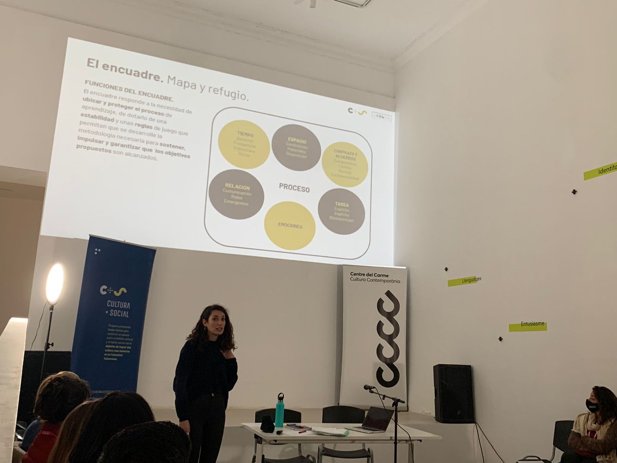 ADONARtesocial's tweet photo. 3ª y última jornada del taller #CulturaMásSocial:
🔹 Hemos analizado elementos transversales que enriquecen proyectos: interculturalidad, sostenibilidad, género...
🔹 Hemos aprendido a evaluar el impacto y a cuidar a las personas participantes
¡GRACIAS por esta gran experiencia! https://t.co/kGoi3rNlFF