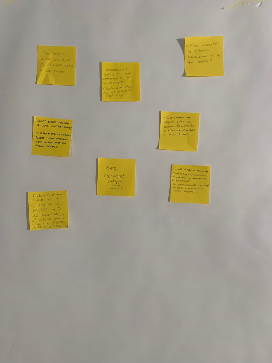 ADONARtesocial's tweet photo. 3ª y última jornada del taller #CulturaMásSocial:
🔹 Hemos analizado elementos transversales que enriquecen proyectos: interculturalidad, sostenibilidad, género...
🔹 Hemos aprendido a evaluar el impacto y a cuidar a las personas participantes
¡GRACIAS por esta gran experiencia! https://t.co/kGoi3rNlFF