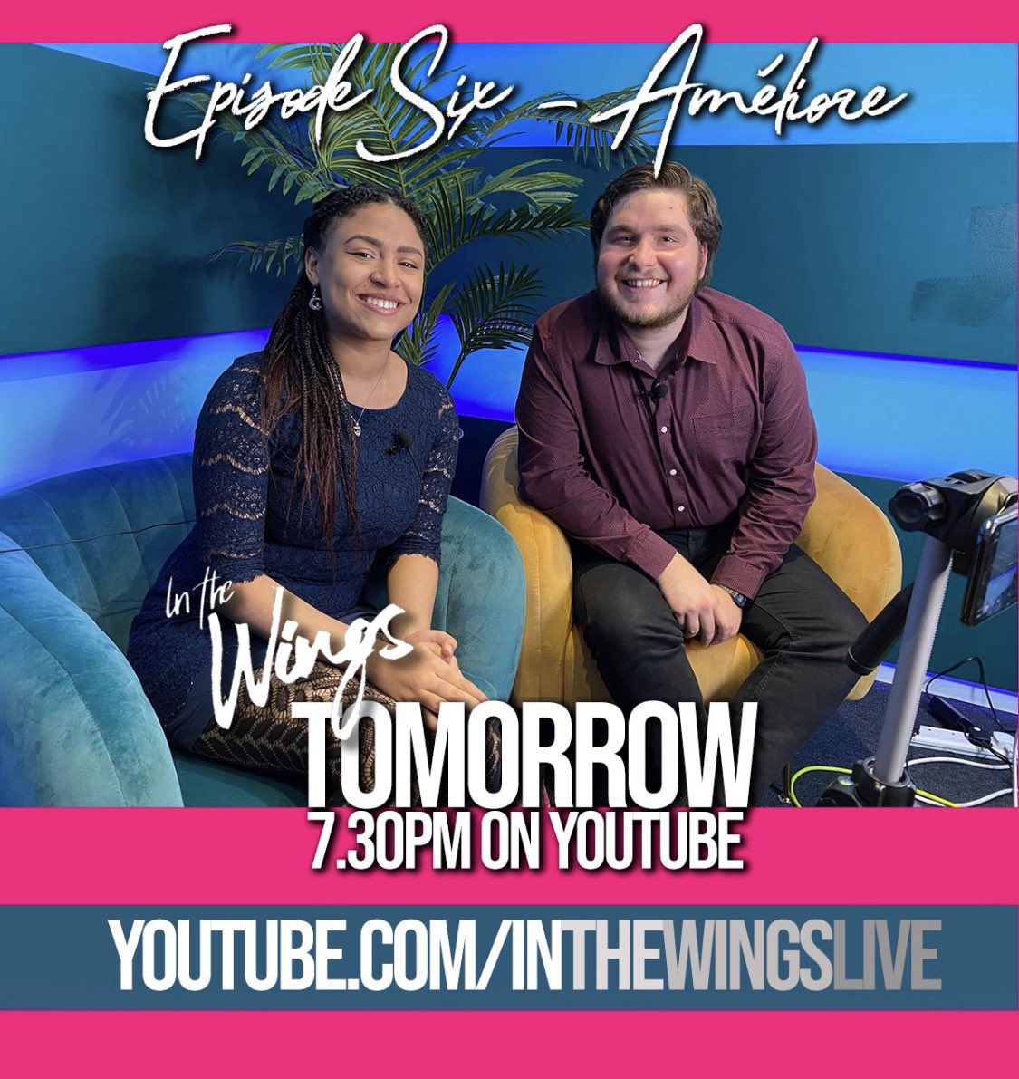 🎧Episode Six - Améliore arrives on our YouTube channel this Friday at 7.30pm with new music and interviews with creatives. Subscribe now to reminded on YouTube.com/InTheWingsLive or via the link in our bio. #inthewings #newmusic #musicaltheatre