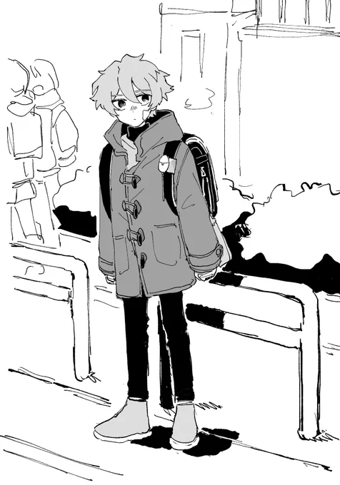 @RED__TL 氷渡さんのバイクを待っている 