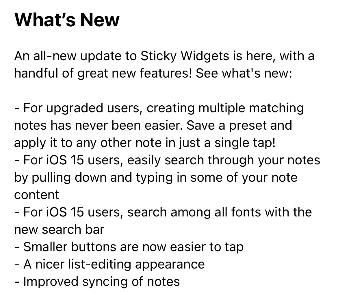 Sticky Widgets tweet media