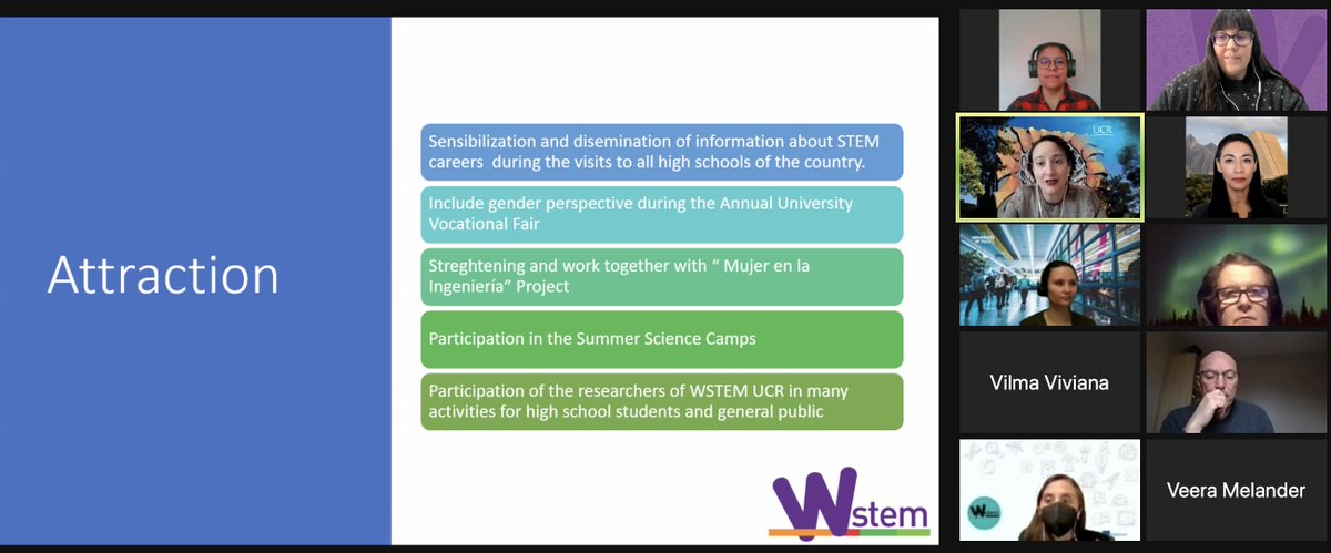 WSTEMproject's tweet photo. Last but not least, @leonoradelemosm was talking about the gender gap in Costa Rica and the measures and actions implemented in @UniversidadCR #wstemproject https://t.co/IqQQLTLyMS