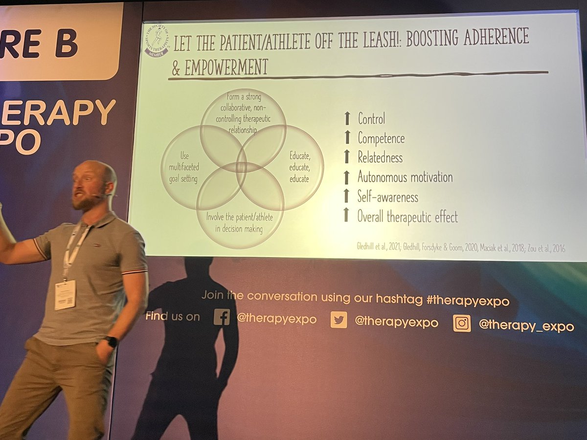TheSSTofficial's tweet photo. #SST member @forsdyke_dale leading the way in understanding the mental health aspect of rehab and recovery-‘While all rehab should be psychologically informed, there are ways to make it more psychologically informed’@TherapyExpo #therapyexpo https://t.co/RYq8277mrF
