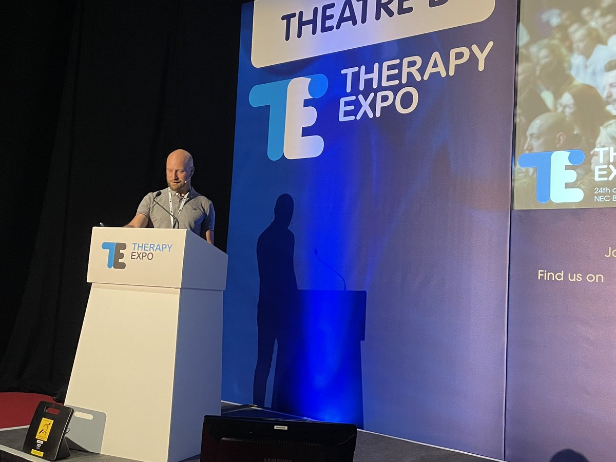 TheSSTofficial's tweet photo. #SST member @forsdyke_dale leading the way in understanding the mental health aspect of rehab and recovery-‘While all rehab should be psychologically informed, there are ways to make it more psychologically informed’@TherapyExpo #therapyexpo https://t.co/RYq8277mrF