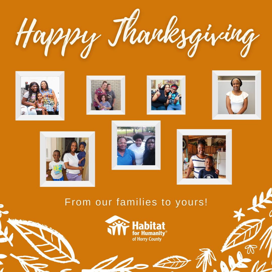 HabitatHorry's tweet image. Happy Thanksgiving! We are thankful for your gifts, your voice and your time as we work together to make strength, stability and self-reliance a reality for more families every day. #HabitatHorry