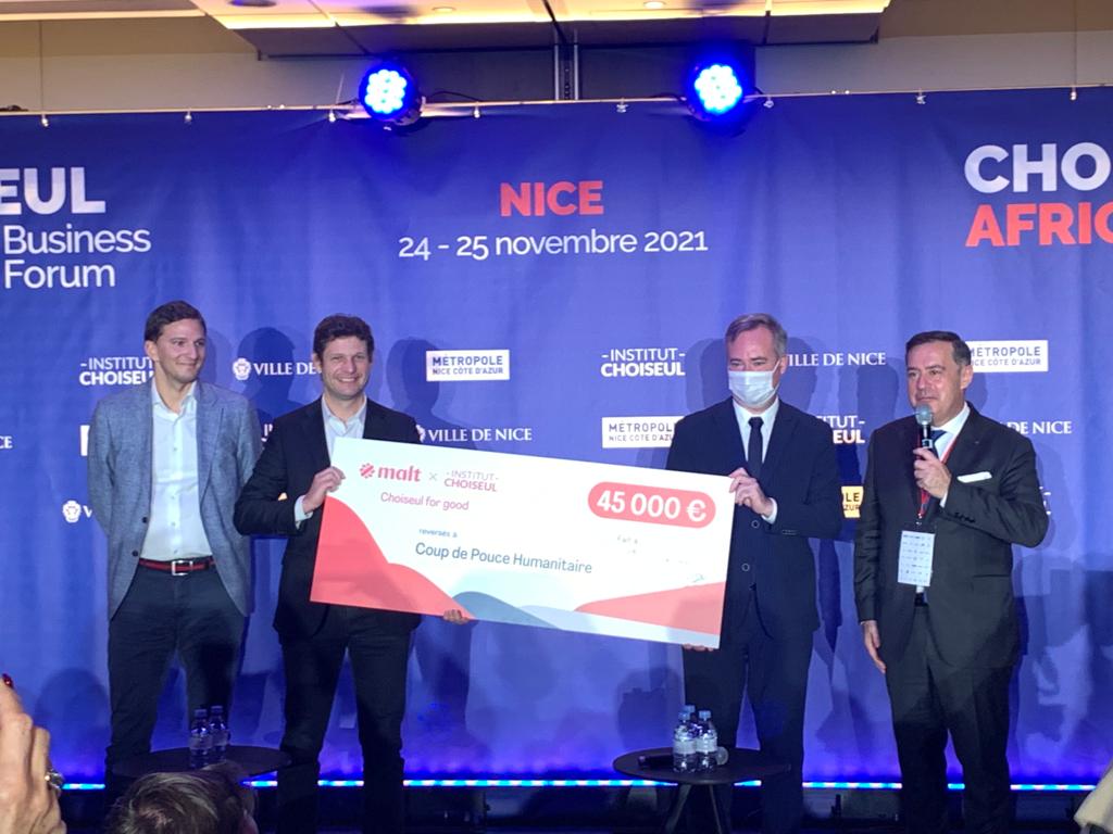 En 2021, des lauréats #Choiseul100 ont donné de leur temps et expertise au profit de PME sur la plateforme <a href="/Malt_France/">Malt</a>. Aujourd’hui, les fonds récoltés sont reversés à CoupdePouceHumanitaire. Déjà 3 écoles construites au Ghana, Malawi et Madagascar ! #ChoiseulforGood