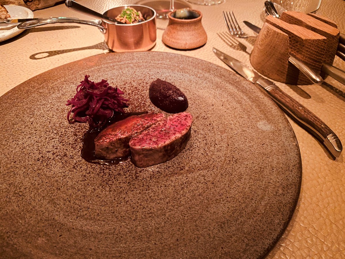 Keeping it local with some wonderful venison from the nearby Packington Estate
at #PeelsRestaurant <a href="/HamptonManor/">Hampton Manor</a> #MICHELINStar