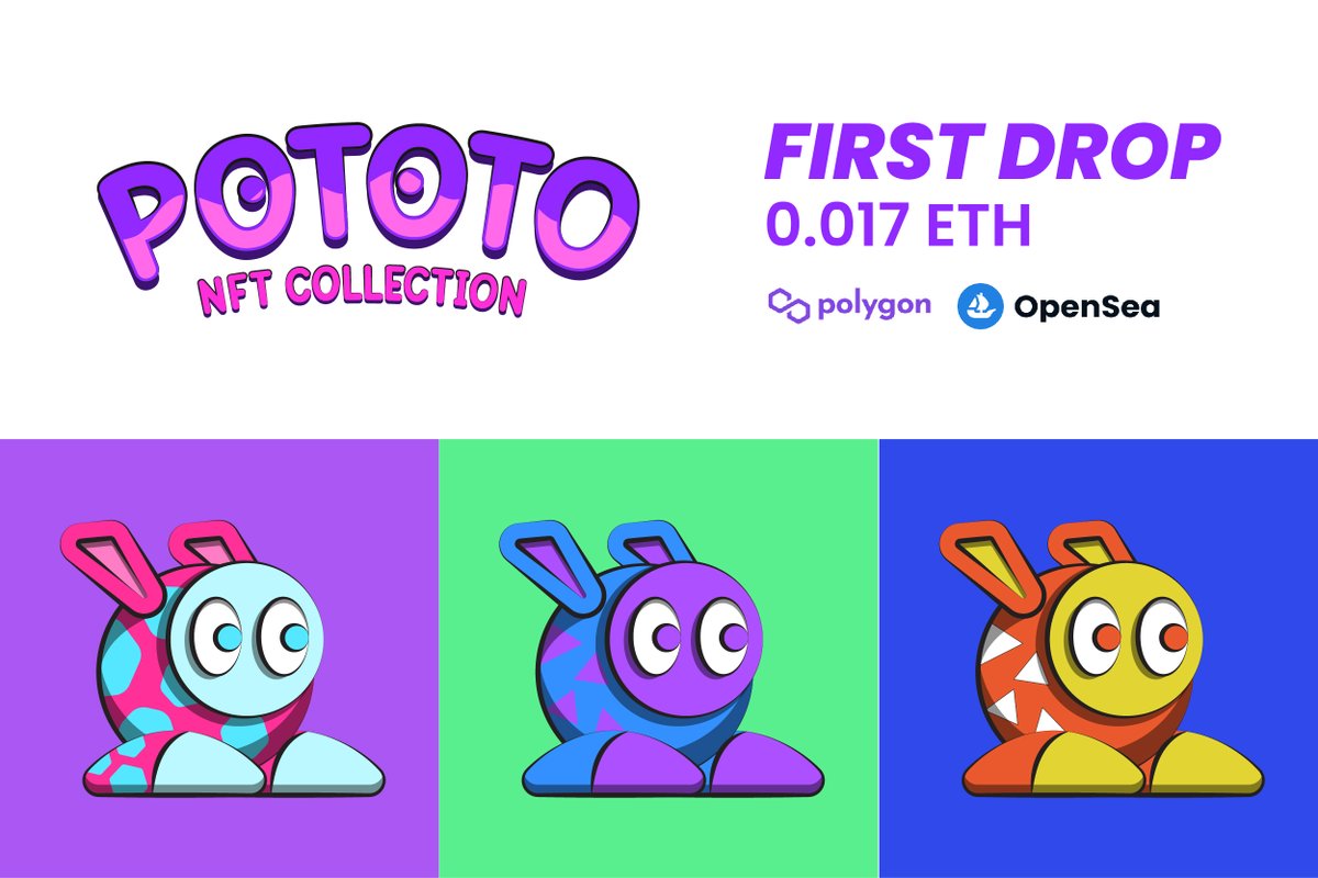 First Drop
Opensea : opensea.io/collection/pot…
If you like this pls RT 😍😍😍😍

#NFT #NFTTHAILAND  #OpenSeaNTF  #NFTartist
