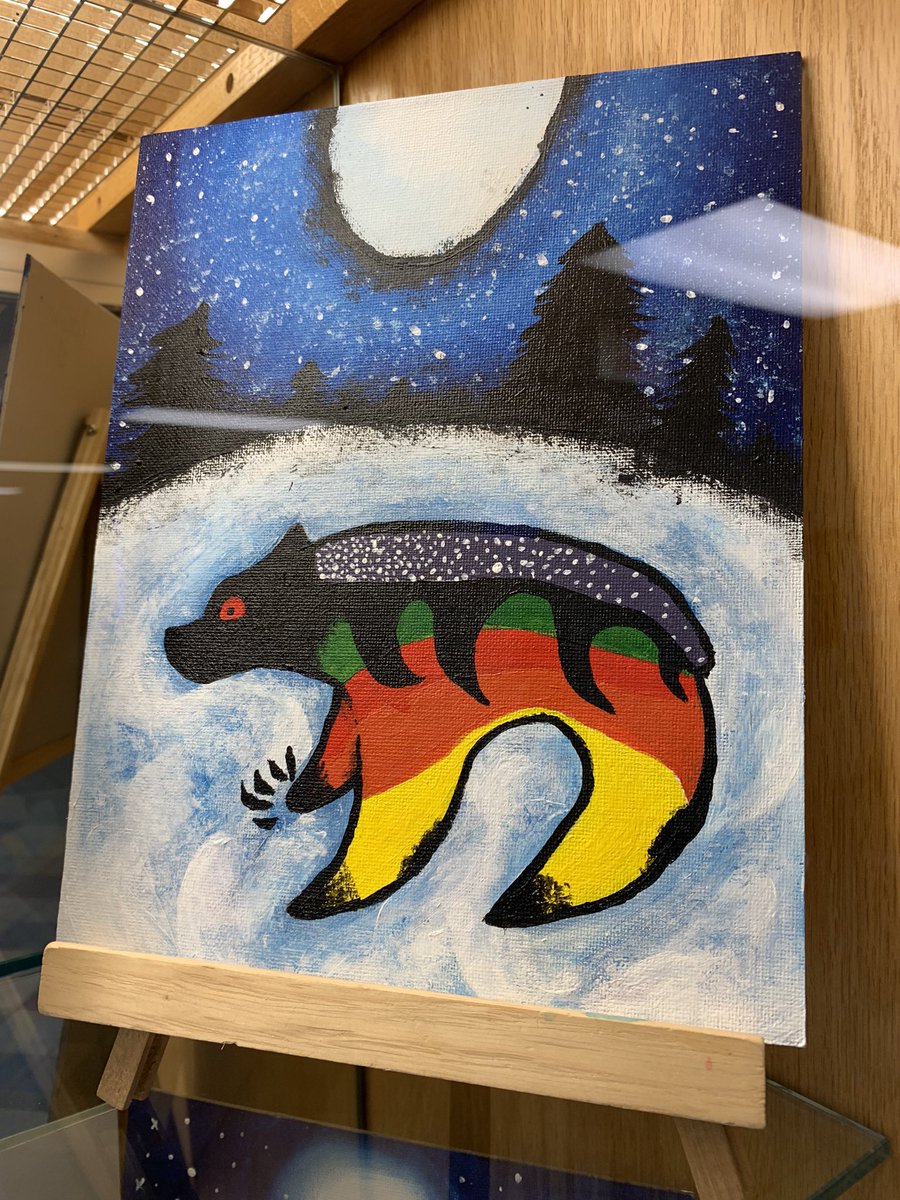 a_ribout's tweet photo. More beautiful work by SDCI students. These pieces of art greet people as they enter the school. https://t.co/XswOg6p4Wl