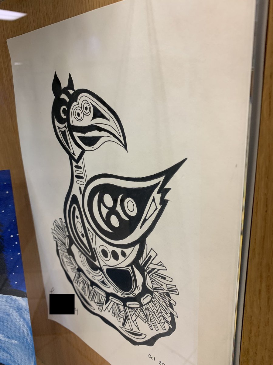 More beautiful work by SDCI students. These pieces of art greet people as they enter the school.