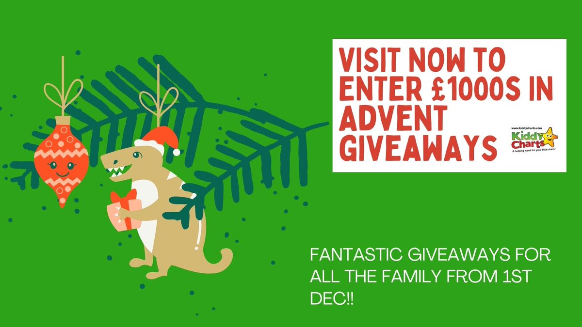 Every Christmas we run awazing giveaways on site from the 1st Dec - don't forget to visit us and check them all out! Fabulous brands @microscooters @readly @mel_science @LRUK @QuartoKids @StagePlayerPlus @Wonderbly @PlaymobilUK included! #KiddyChartsAdvent