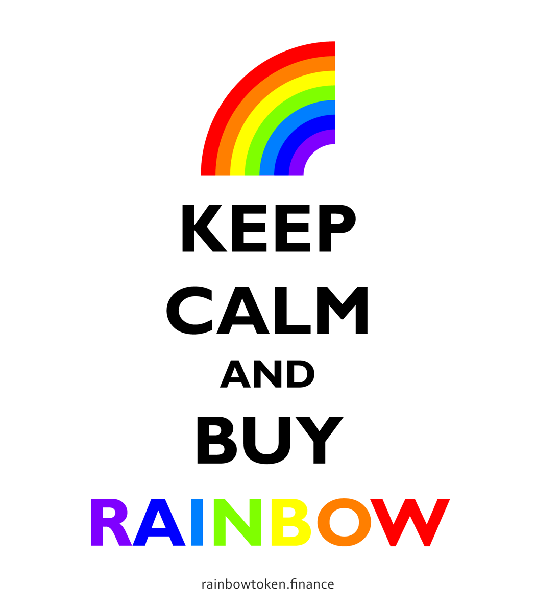 CryptoManiac999's tweet photo. I sold my #FEG and bought more #RAINBOWTOKEN 🌈❤️ https://t.co/eOcofnpPg9