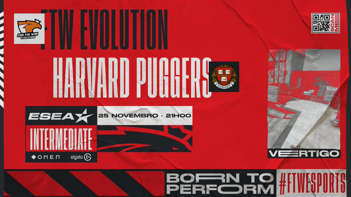 ftwesports's tweet photo. Hoje voltamos a mais uma jornada da ESEA 🔥

🗓️ Jornada 12
🆚 @HarvardPugger
🕑 21:00H

#ftwcsgo #ftwesports #ftwarmy #OMENFTW #elgatoFTW https://t.co/cy8eFNGzzD