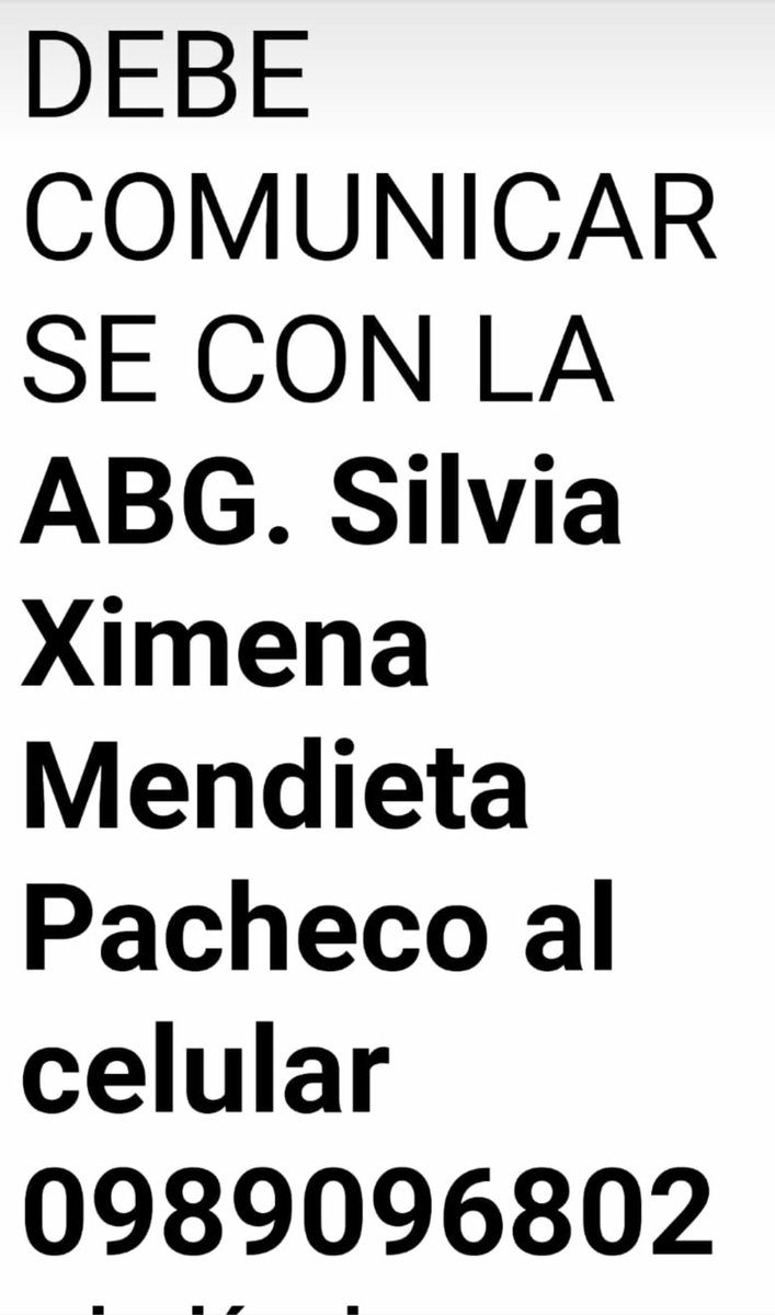 lolyleon10's tweet photo. @LassoGuillermo  La Ab Silvia Mendieta tiene mi caso de retencion de mi pension jubilar y no mantengo deuda. https://t.co/aN4sy2Yavy