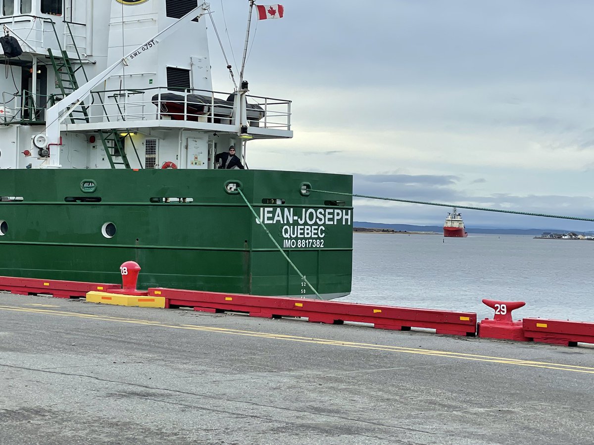 Busy day now that the winds have settled.  Today we welcomed the Jean-Joseph and the Atlantic Osprey to the Port of Stephenville.