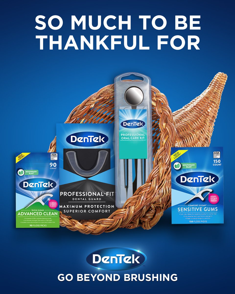 DenTek®’s bounty of oral care solutions is advanced cleaning for after you’ve cleaned your plate. #HappyThanksgiving #GoBeyondBrushing