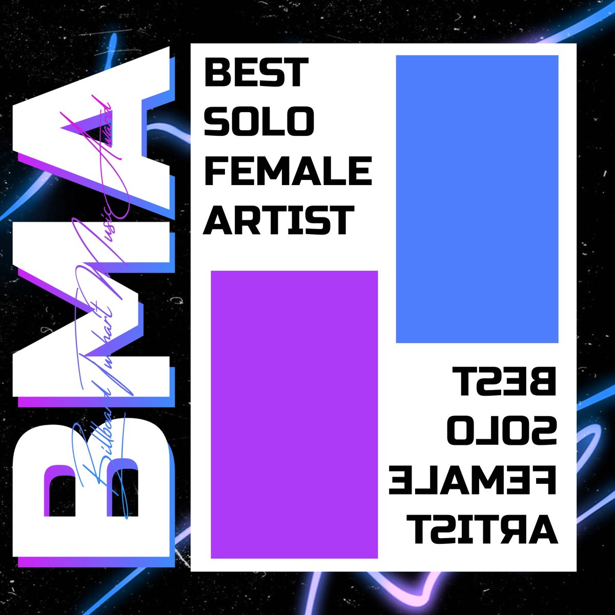 billboard1chart's tweet photo. - 𝗕𝗜𝗟𝗟𝗕𝗢𝗔𝗥𝗗 𝗧𝗪𝗖𝗛𝗔𝗥𝗧 𝗠𝗨𝗦𝗜𝗖 𝗔𝗪𝗔𝗥𝗗 -
11.12.2021 BMA2021

𝗕𝗘𝗦𝗧 𝗦𝗢𝗟𝗢 𝗙𝗘𝗠𝗔𝗟𝗘 𝗔𝗥𝗧𝗜𝗦𝗧
“𝙄'𝙈 𝘼 𝙁𝙄𝙂𝙃𝙏𝙀𝙍”

#BMAtw2021 https://t.co/2EHCquzkuz