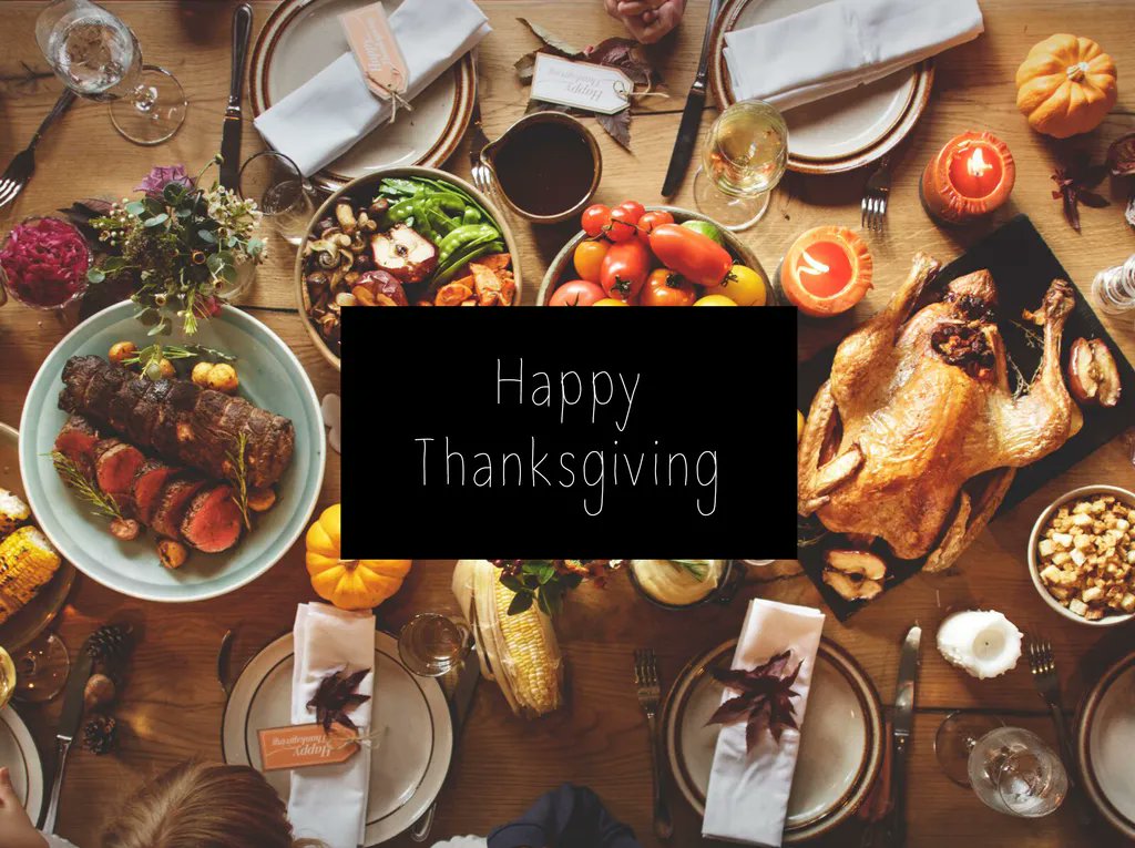 Remember today is a day that we can all give thanks for the blessings in our life. Happy Thanksgiving!