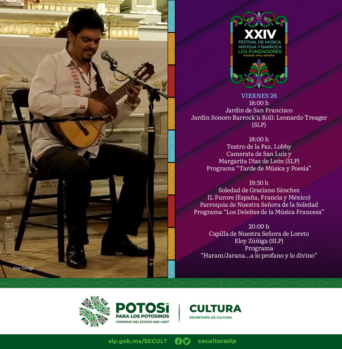 armoherbertz's tweet photo. @Potosinos_slp @seculturaslp @CulturaSanLuisP @UASLPCultura @GobEdoSLP @CentroSLP Mañana viernes no te pierdas a mi sobrino Eloy Zúñiga en la parroquia de Nuestra Señora de Loreto a las 8:00 pm. https://t.co/KGNzvO92Me