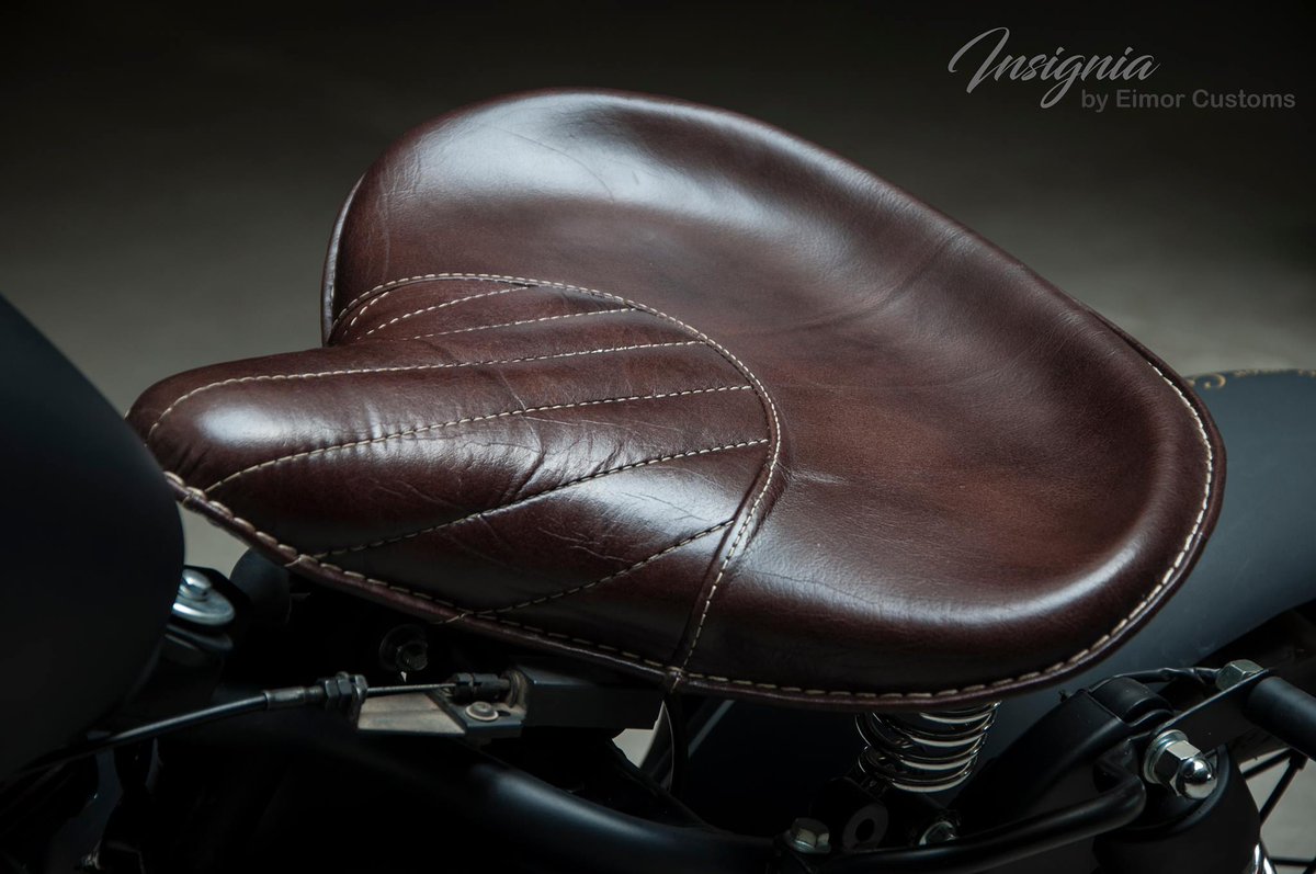 EimorCustoms's tweet photo. ~ INSIGNIA ~
Custom Made Royal Enfield Classic 350.
A Royal Enfield classic 350 turned into a tasteful classy bobber which doesn't just look gorgeous, but also rides like a sports bike. This bike is a single seater with genuine leather spring seats. #modifiedclassic350
#eimor https://t.co/maZ8ohJTJ6