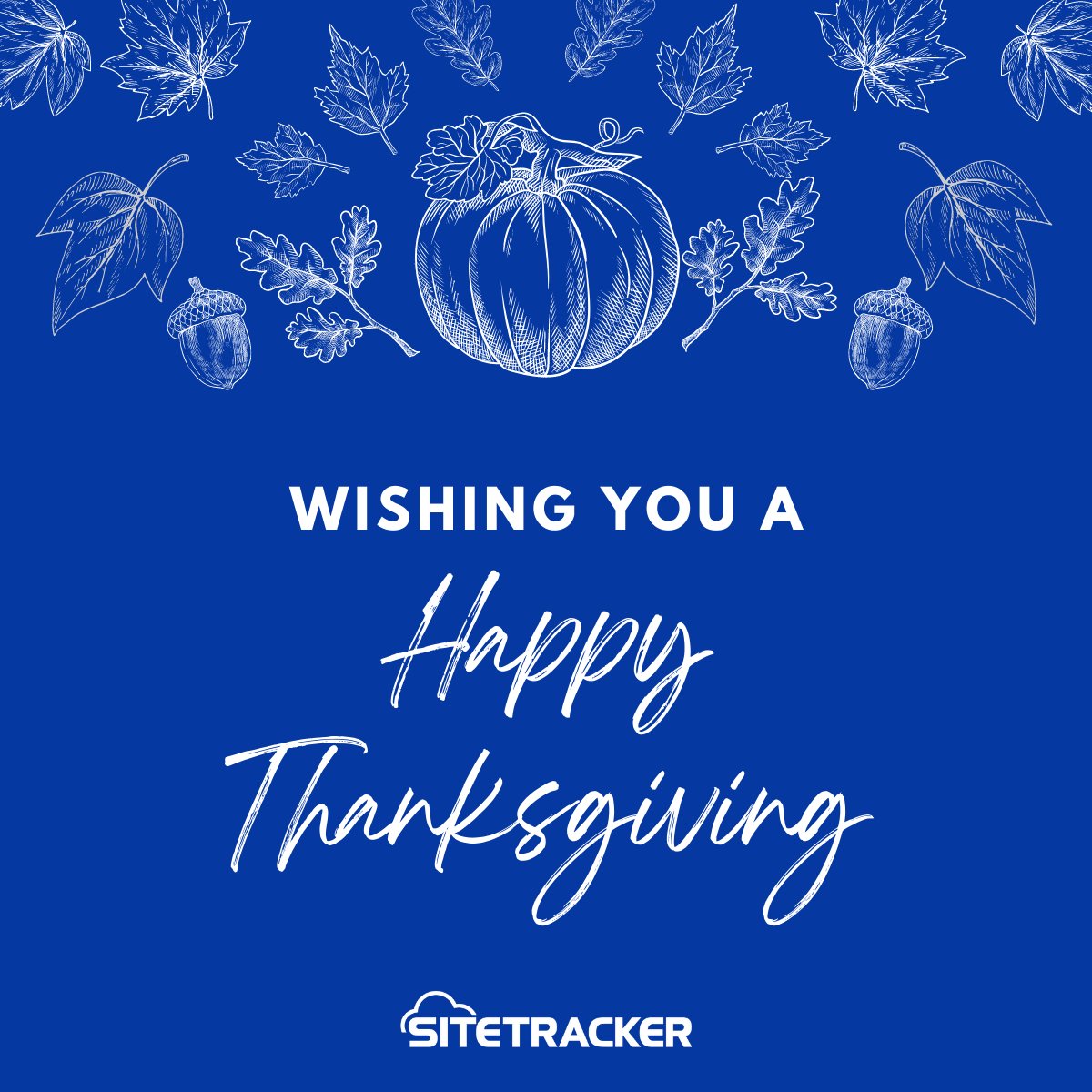 SitetrackerInc's tweet photo. Happy #Thanksgiving from Sitetracker! We are #grateful to our customers, employees, and partners for making this a great year. https://t.co/I9rHyFPAZa