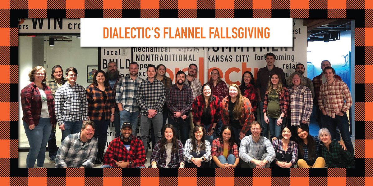 DialecticEng's tweet photo. Our team celebrated Thanksgiving early with a potluck and a Flannel Fallsgiving theme! It was an absolute blast, and we are so grateful for this team. We hope everyone has a safe and enjoyable holiday. Happy Thanksgiving from all of us at Dialectic! #DialecticEng https://t.co/gNmaS1Jfh2