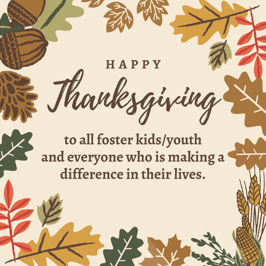 RegratifyingFD's tweet image. #fostercare #fosteryouth #thanksgiving