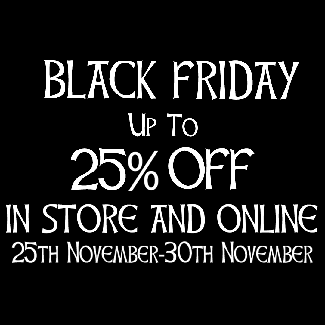 NorthumbrianTin's tweet photo. In order to celebrate our grand opening we're giving away two copies of Larissa Shadowstalker and Catachan Colnel. To enter simply Retweet/Like, you can get a second entry by popping in to the store!
Up to 25% off in store and online for #BlackFriday - https://t.co/Nz712DlChv https://t.co/nsQQXRCBAn